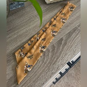 Madewell Mustard Yellow Floral Scarf - One Size